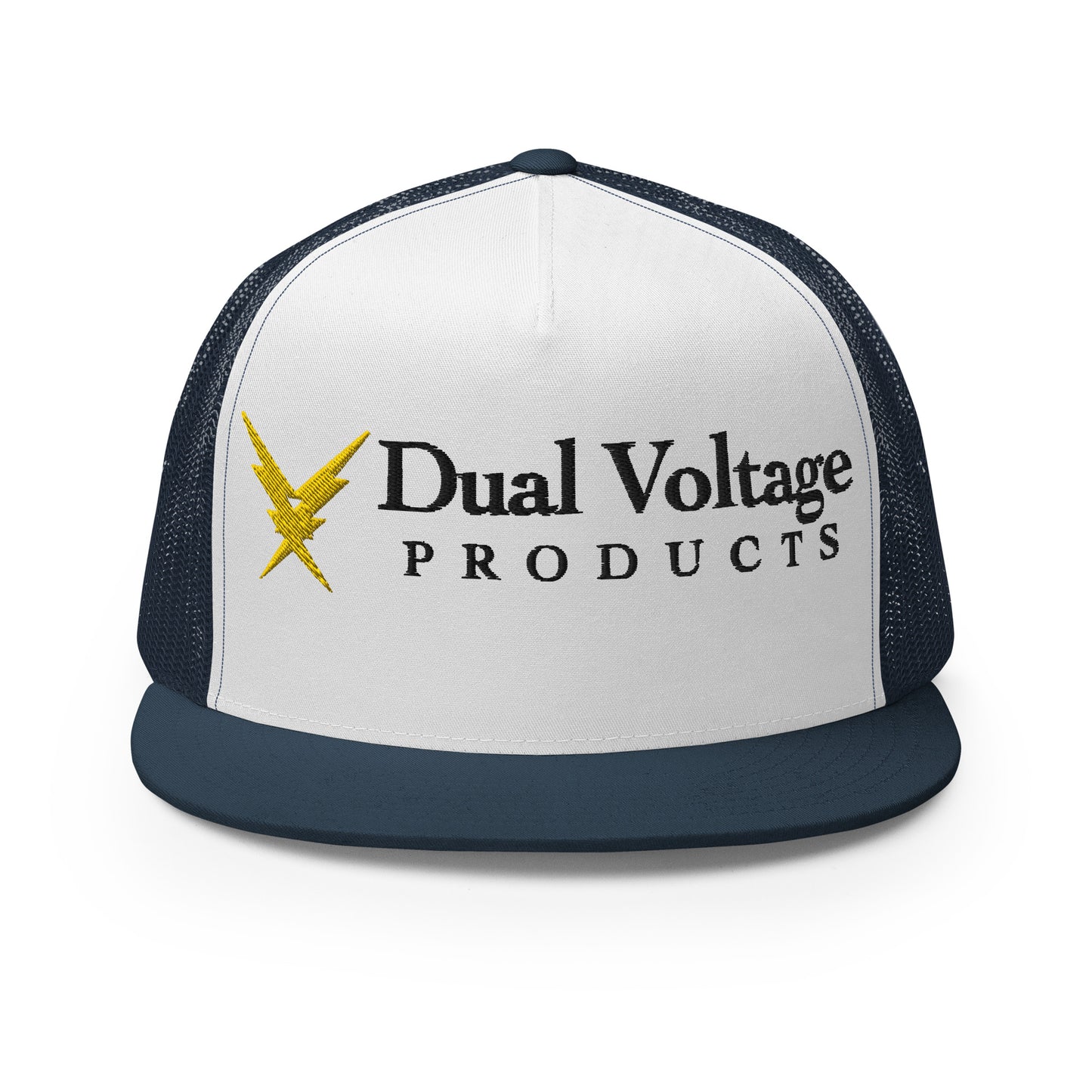 Full Logo Flat Bill Trucker Hat