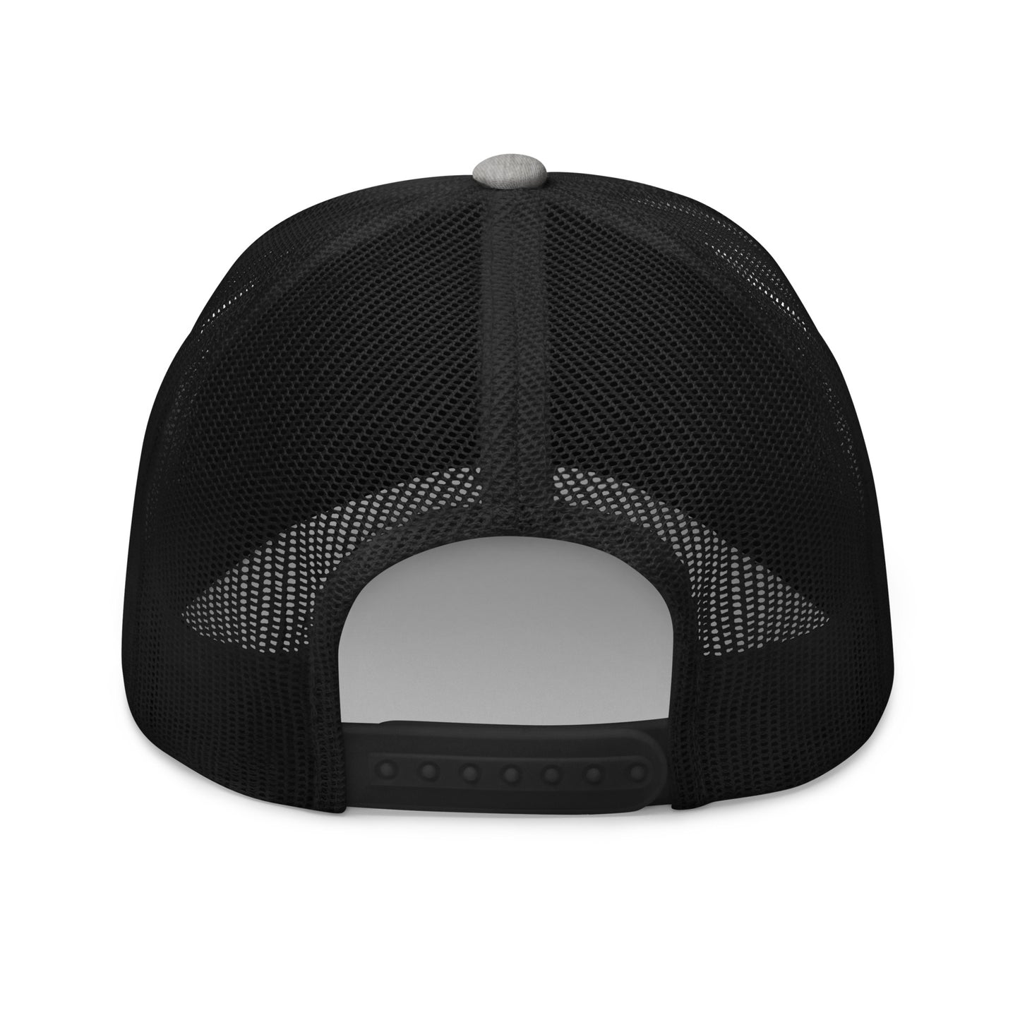 Black Logo Retro Style Trucker Hat